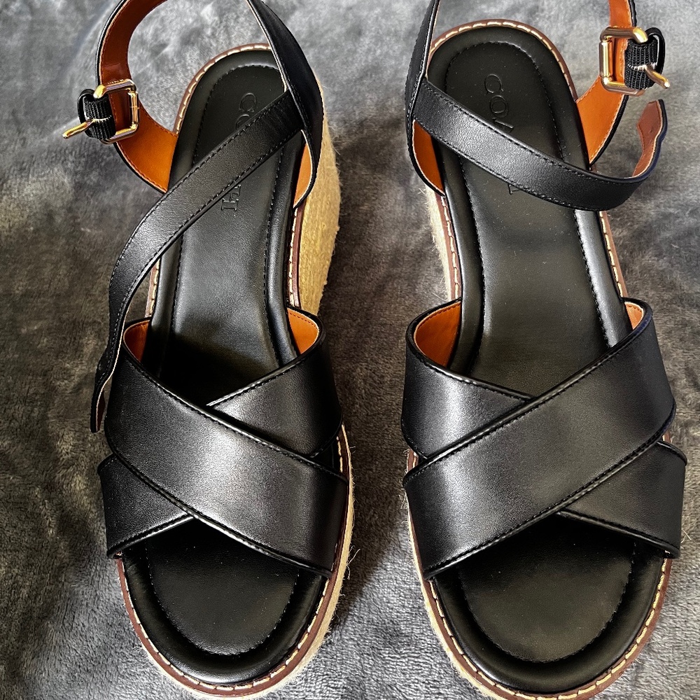 Coach wedges (size 9 brand new)